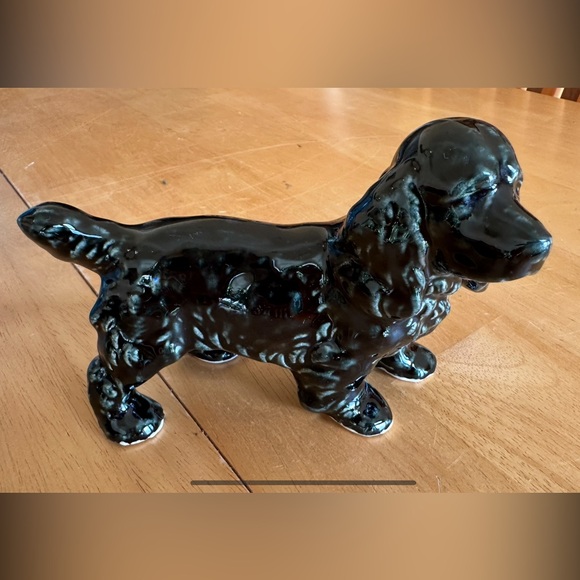 Vintage Glazed Ceramic Dog Figurine - Picture 8 of 9